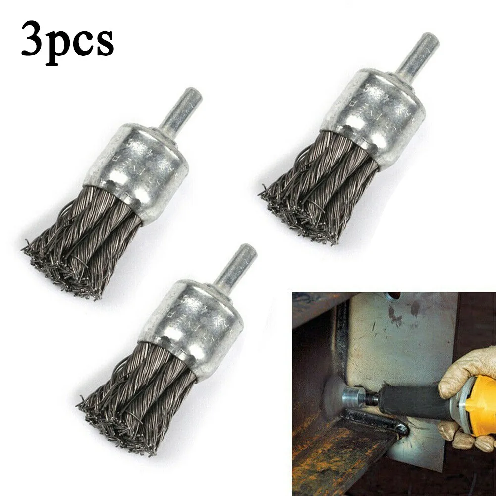 3pcs Steel Knot Wire End Brush Rust Wire Twisting Tool Brush For Polishing Rod Bowl Rotary Tools Polishing Dremel Accessories
3pcs Steel Knot Wire End Brush Rust Wire Twisting Tool Brush For Polishing Rod Bowl Rotary Tools Polishing Dremel Accessories