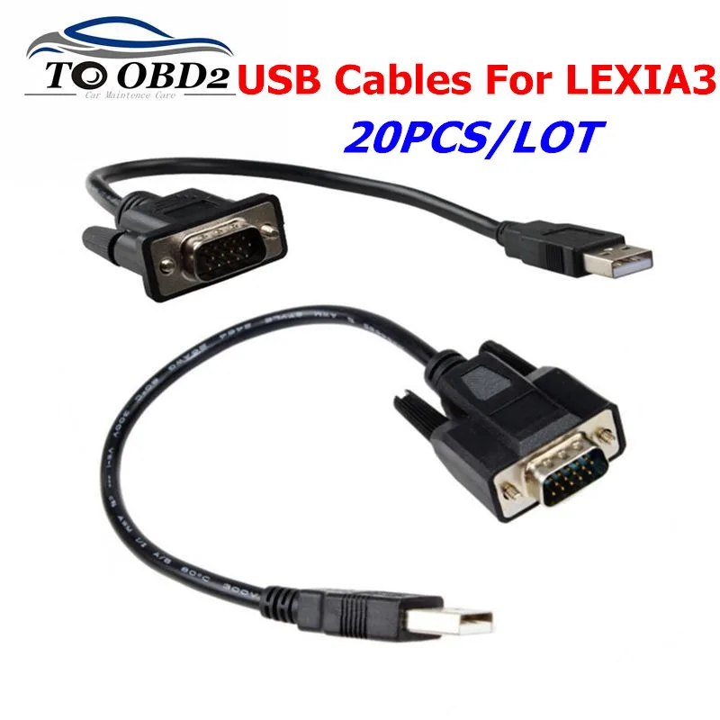 20PCS/LOT OBDII Car Diagnostic Connector USB Cable For Lexia3 Diagnostic Scanner Short USB Cable Connector For Lexia 3 PP2000
20PCS/LOT OBDII Car Diagnostic Connector USB Cable For Lexia3 Diagnostic Scanner Short USB Cable Connector For Lexia 3 PP2000