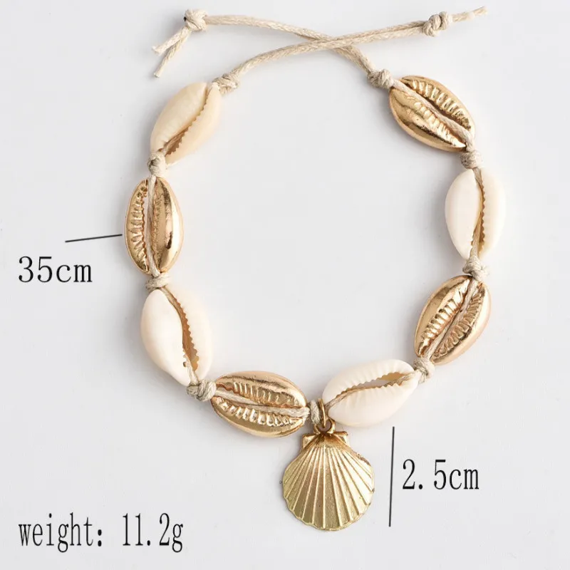 New Popular Fashion Personality Shell Braided Anklet for Women 2021 Foot Beach Jewelry
New Popular Fashion Personality Shell Braided Anklet for Women 2021 Foot Beach Jewelry