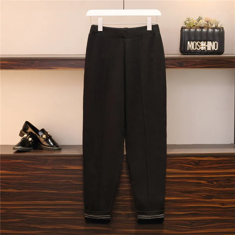 2020 New plus size women tracksuit knitted 2 piece set autumn winter knitting pants suit hoodies sweater trousers suit female
2020 New plus size women tracksuit knitted 2 piece set autumn winter knitting pants suit hoodies sweater trousers suit female