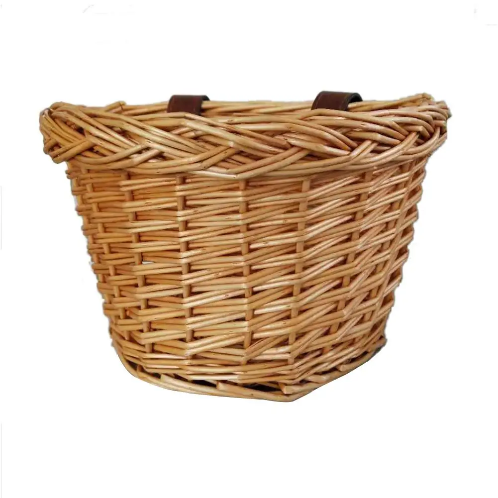 Retro Handmade Wicker Bicycle Front Basket With Leather Straps Fashion Children's Bike Front Basket Rattan Toy Bike Accessories
Retro Handmade Wicker Bicycle Front Basket With Leather Straps Fashion Children's Bike Front Basket Rattan Toy Bike Accessories