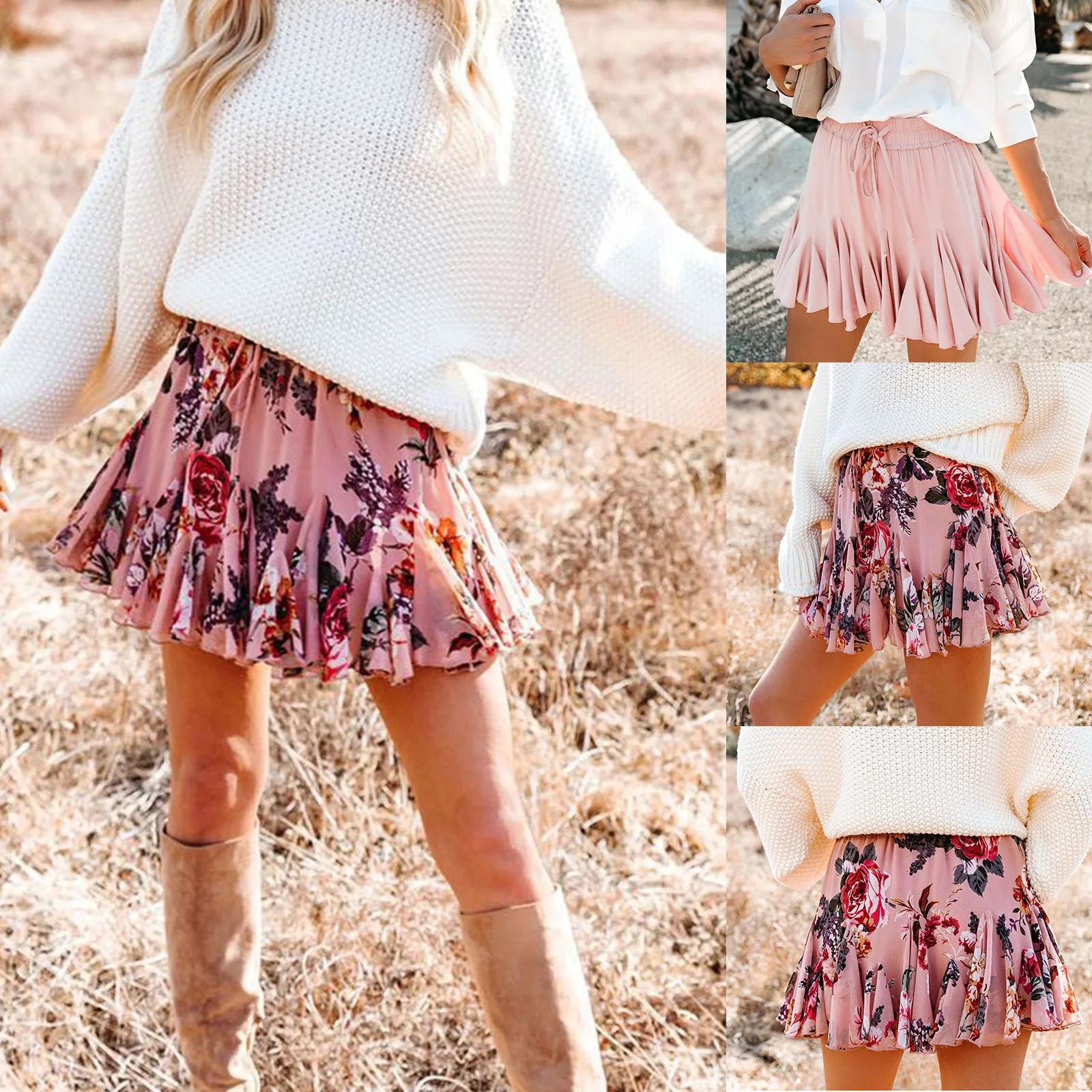 New Summer Women Skirts 2021 Elegant Casual Prints Ruffled Daily Beach Short Dress Ladies Sweet Mini Skirts for Women
New Summer Women Skirts 2021 Elegant Casual Prints Ruffled Daily Beach Short Dress Ladies Sweet Mini Skirts for Women