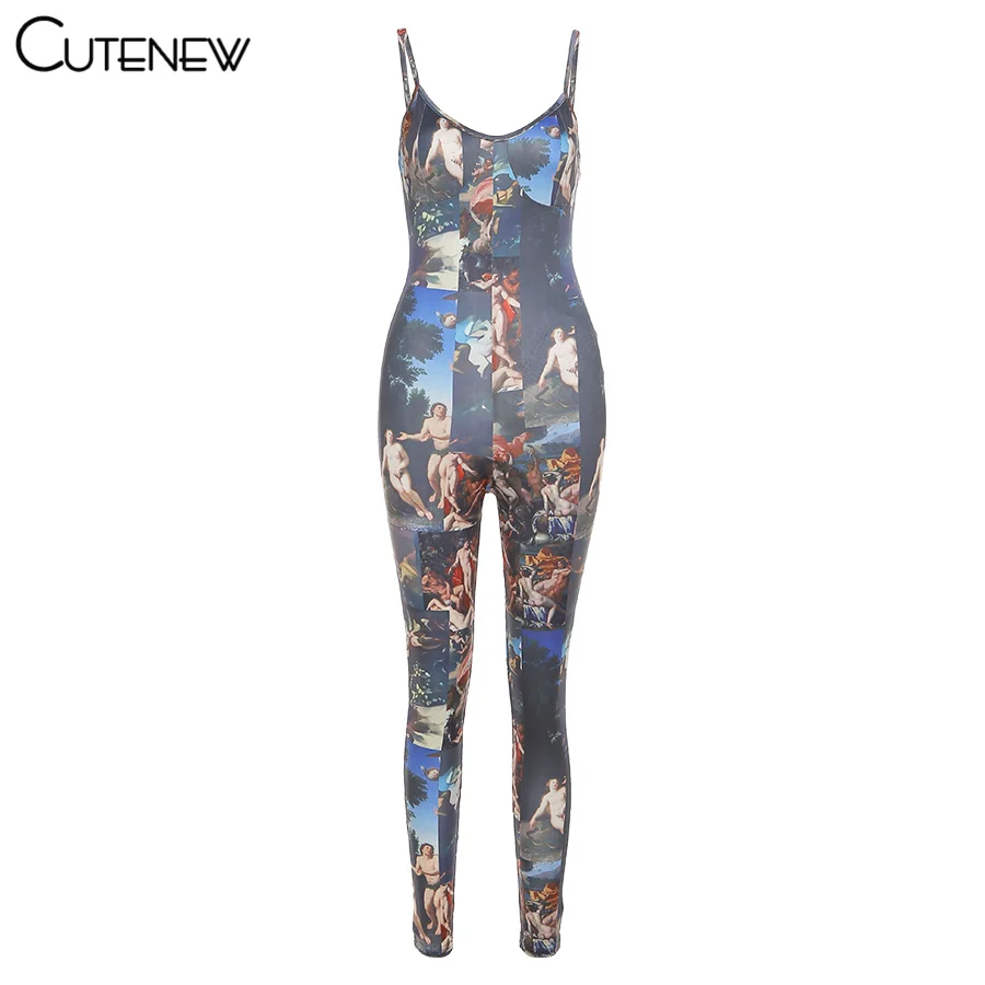 Cutenew Y2K Sexy Print Low Chest Backless Strap Jumpsuit Women Summer Skinny Casual Stretch Streetwear Sports Fitness Romper Hot
Cutenew Y2K Sexy Print Low Chest Backless Strap Jumpsuit Women Summer Skinny Casual Stretch Streetwear Sports Fitness Romper Hot