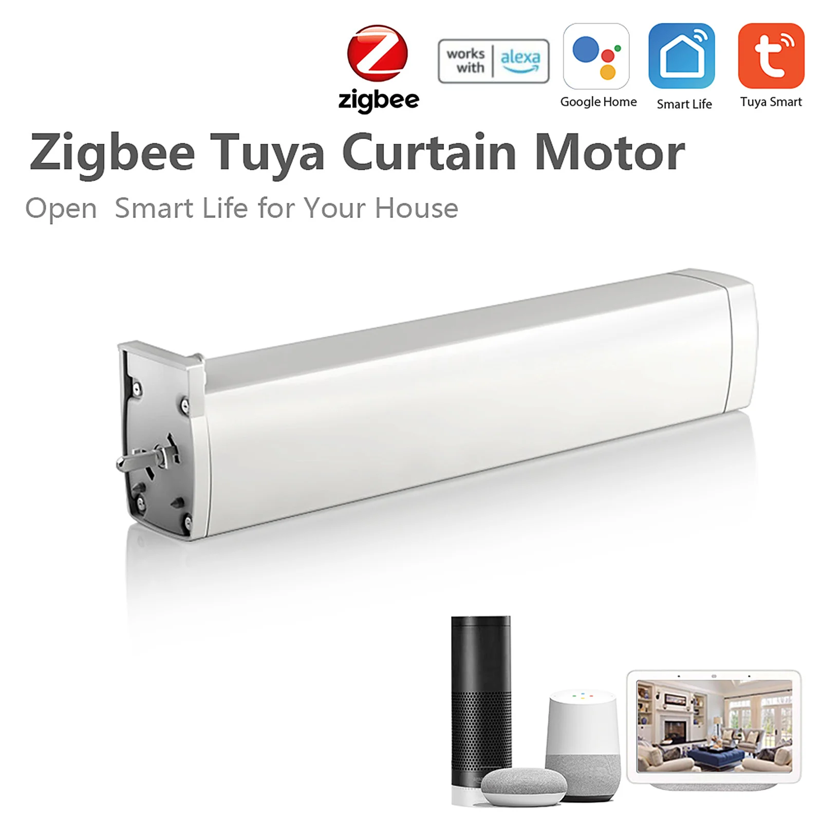 Электрический Смарт-двигатель для штор Tuya Zigbee, моторизованный шторный двигатель с автоматическим таймером и управлением через приложение, ...
Электрический Смарт-двигатель для штор Tuya Zigbee, моторизованный шторный двигатель с автоматическим таймером и управлением через приложение, ...