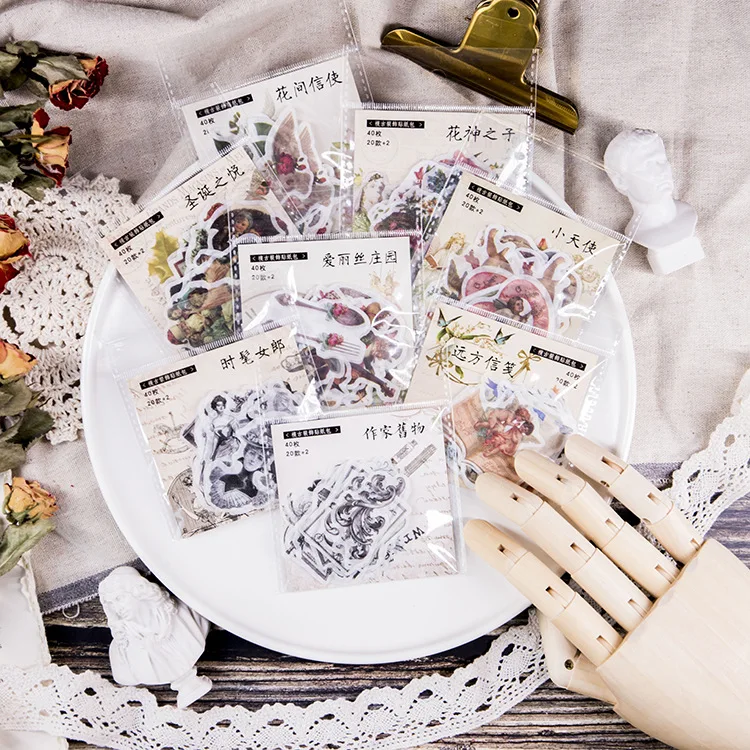 10 Sets Yuxi and paper sticker bags Flower Messenger Series Vintage Hand account DIY material decorative stickers 40pcs per set
10 Sets Yuxi and paper sticker bags Flower Messenger Series Vintage Hand account DIY material decorative stickers 40pcs per set
