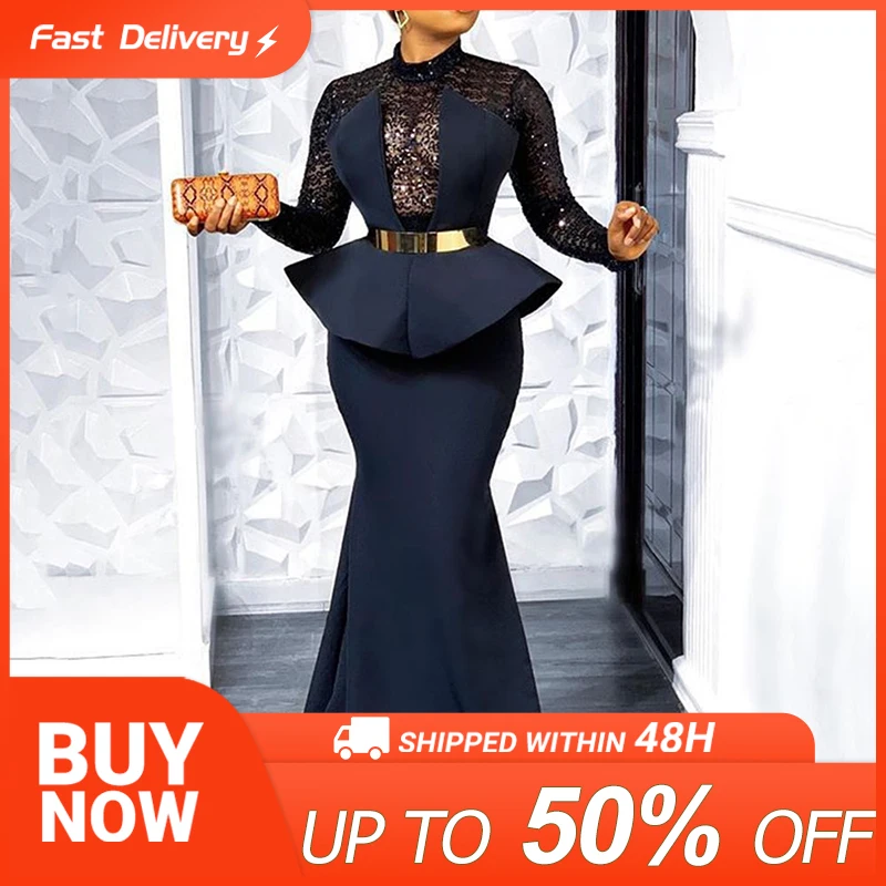 Элегантное Вечерние нное вечернее платье-русалка, кружевное платье с ажурным поясом, лоскутное платье с оборками и высокой талией, темно-си...
Элегантное Вечерние нное вечернее платье-русалка, кружевное платье с ажурным поясом, лоскутное платье с оборками и высокой талией, темно-си...