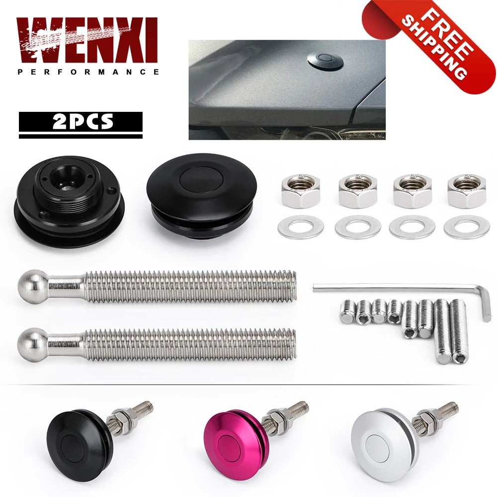 Free Shipping Sport Universal Push Button Billet Hood Pins Lock Clip Kit Car Quick Latch New For FORD Mustang 4.6L V8 96-04 HP31
Free Shipping Sport Universal Push Button Billet Hood Pins Lock Clip Kit Car Quick Latch New For FORD Mustang 4.6L V8 96-04 HP31