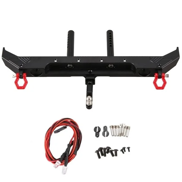 Металлический задний бампер с крючком для прицепа светодиодный светильник КА для 1/10 RC Crawler Car Axial SCX10 III AXI03007, детали для обновления 
Металлический задний бампер с крючком для прицепа светодиодный светильник КА для 1/10 RC Crawler Car Axial SCX10 III AXI03007, детали для обновления