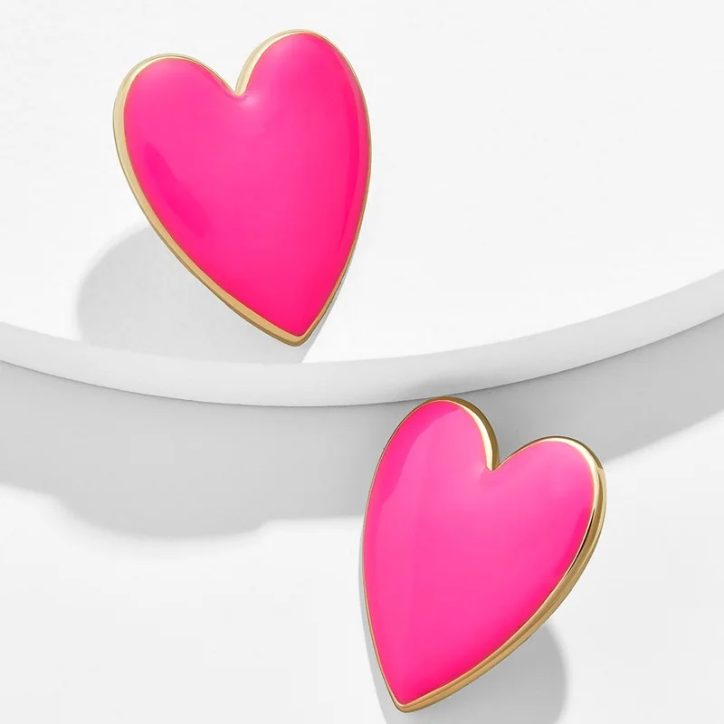 New Heart-shaped Black Earrings Jewelry Exquisite Alloy Drop Oil Bright Multicolor Fashion Earrings Women's Jewelry Wholesale
New Heart-shaped Black Earrings Jewelry Exquisite Alloy Drop Oil Bright Multicolor Fashion Earrings Women's Jewelry Wholesale