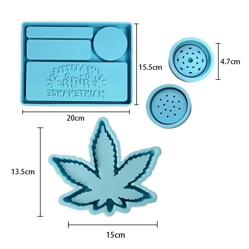 3Pcs Silicone Resin Mold Maple Leaf Ashtray Mold and Spice Grinder Resin Mold Leaves Storage Box Resin Casting Molds Kit
3Pcs Silicone Resin Mold Maple Leaf Ashtray Mold and Spice Grinder Resin Mold Leaves Storage Box Resin Casting Molds Kit