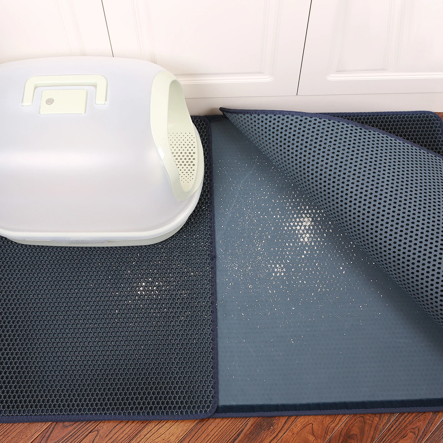 Pet Cat Litter Mat Color Waterproof EVA Double Layer Cat Litter Trapping Pet Litter Box Mat Clean Super Light Easy House Clean
Pet Cat Litter Mat Color Waterproof EVA Double Layer Cat Litter Trapping Pet Litter Box Mat Clean Super Light Easy House Clean