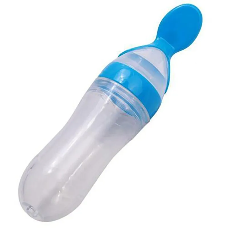 90ML Safe Newborn Baby Feeding Bottle Toddler Silicone Squeeze Feeding Spoon Milk Bottle Baby Training Feeder Food Supplement
90ML Safe Newborn Baby Feeding Bottle Toddler Silicone Squeeze Feeding Spoon Milk Bottle Baby Training Feeder Food Supplement