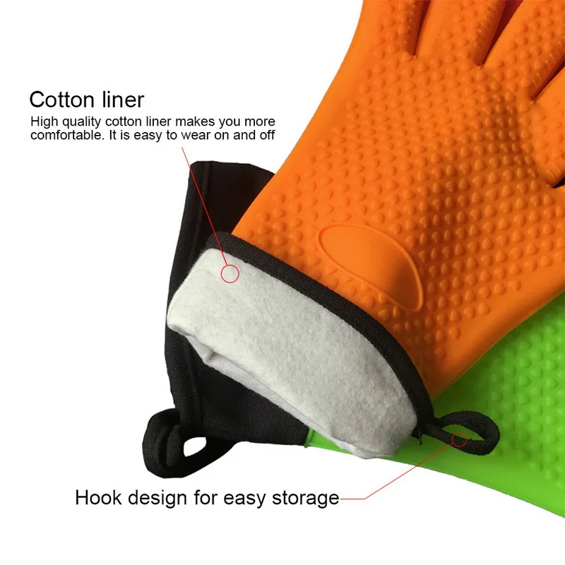 Silicone Kitchen Mitt Thickening Oven Gloves Heat-Resistant Silicon Gloves Non-Slip Mitts for Cooking Baking BBQ Grilling Oven
Silicone Kitchen Mitt Thickening Oven Gloves Heat-Resistant Silicon Gloves Non-Slip Mitts for Cooking Baking BBQ Grilling Oven