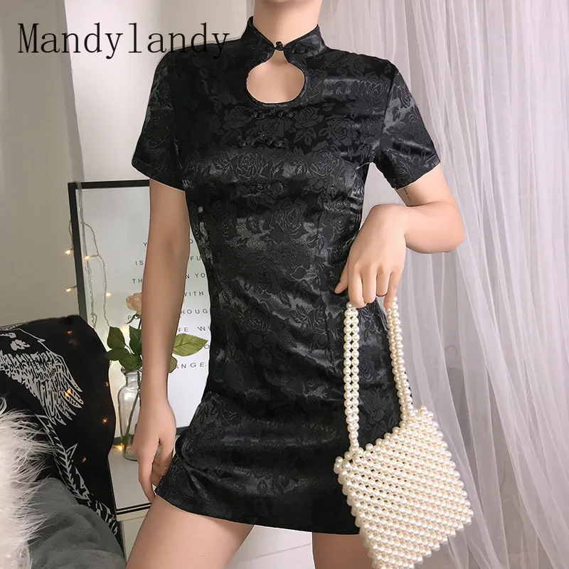 Сексуальное винтажное платье-Ципао Mandylandy для девушек, ретро платья в китайском стиле с коротким рукавом, элегантные черные облегающие плат...
Сексуальное винтажное платье-Ципао Mandylandy для девушек, ретро платья в китайском стиле с коротким рукавом, элегантные черные облегающие плат...