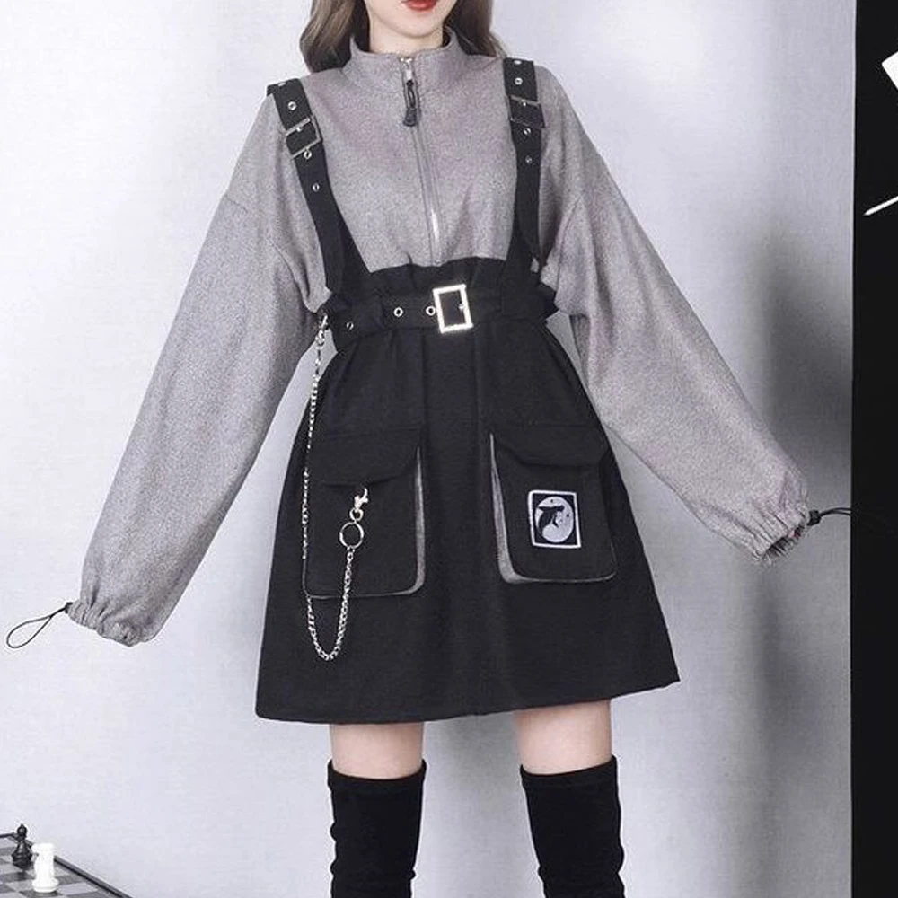 2021 Retro Vintage Women Gothic Girls Punk Mini Dress High Waist Long Sleeve Hat Collar Sexy Gry Black Lolita Plus Size Jurken
2021 Retro Vintage Women Gothic Girls Punk Mini Dress High Waist Long Sleeve Hat Collar Sexy Gry Black Lolita Plus Size Jurken