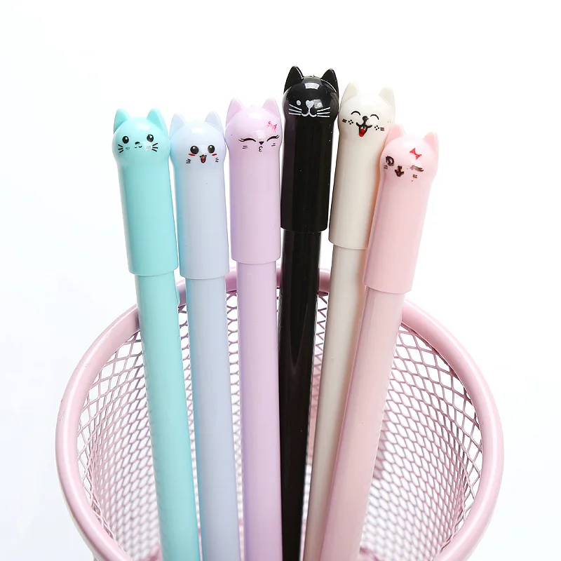 Creative Stationery Pen Cap Cat Cartoon Gel Pen Cute Wobble Tail Cat Learning Office Water-based Pen Sign Pen cute pens
Creative Stationery Pen Cap Cat Cartoon Gel Pen Cute Wobble Tail Cat Learning Office Water-based Pen Sign Pen cute pens
