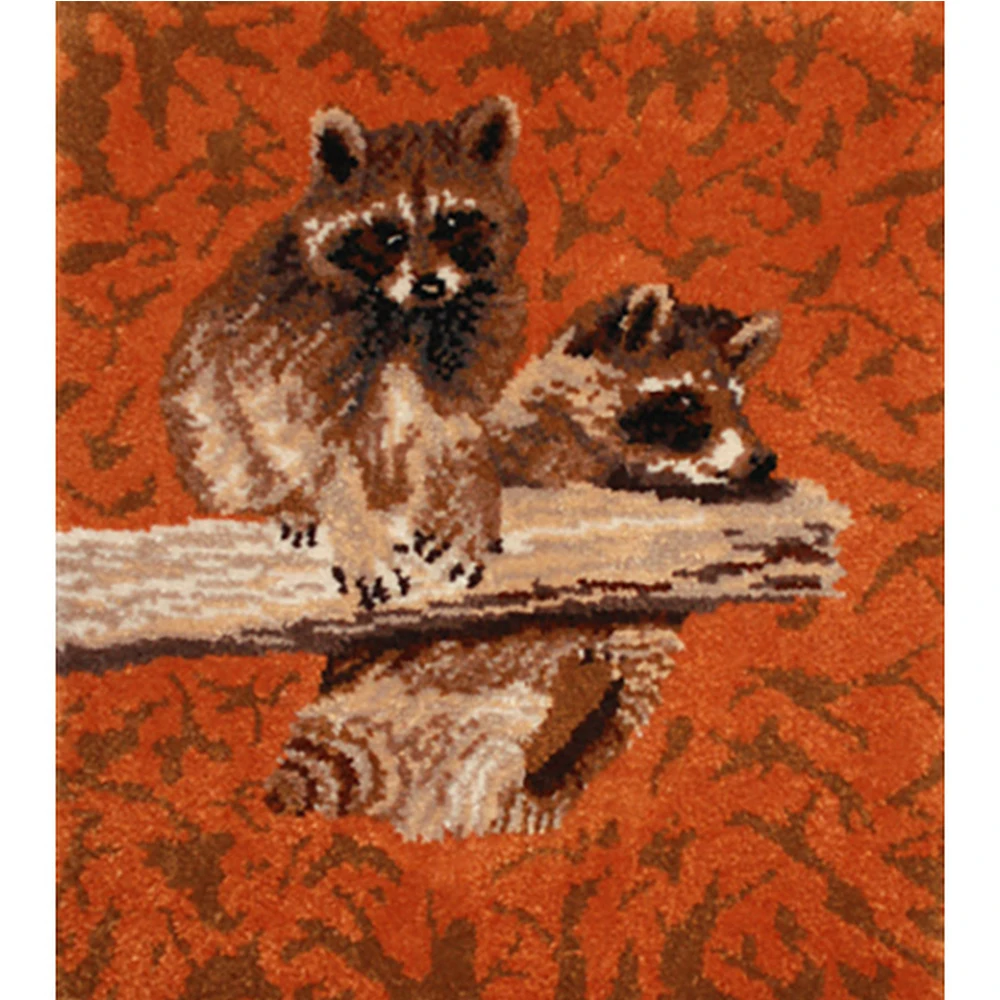

Latch hook rug kits Animal Tapestry Carpet embroidery set do it yourself Canvas for embroidery Rug making kits Home decoration