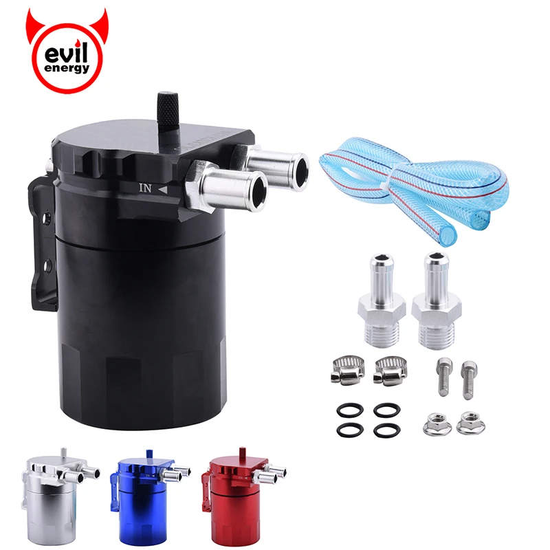 evil energy Aluminum Oil Catch Can Reservoir Tank Universal Breather Round Fuel Tank Can Car Auto Parts
evil energy Aluminum Oil Catch Can Reservoir Tank Universal Breather Round Fuel Tank Can Car Auto Parts