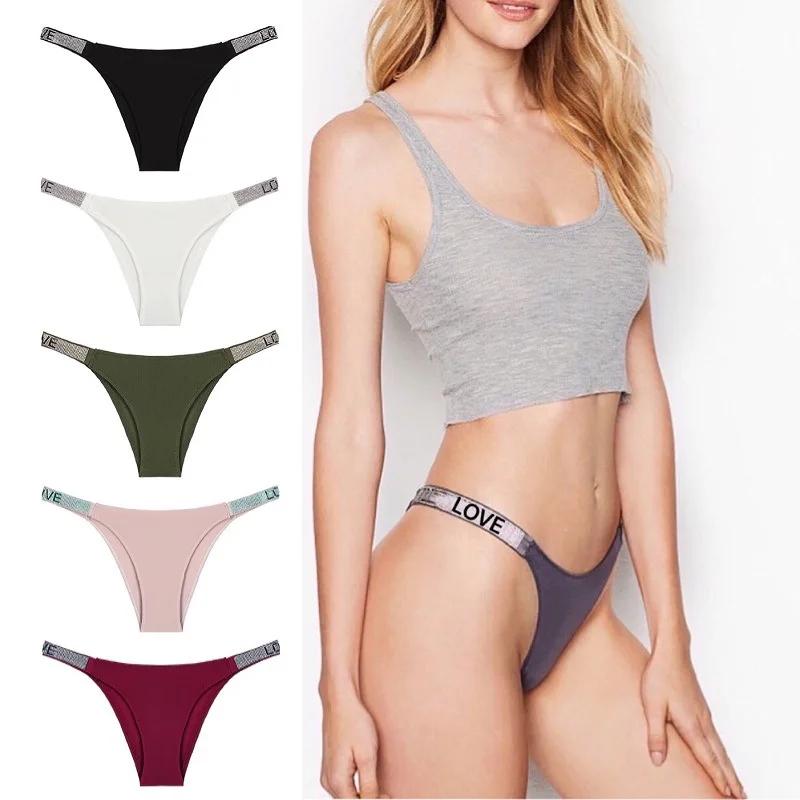 Sexy Panties Women Thongs Rhinestones Letter Diamonds G-string Sports Thong Low Waist Shorts Briefs Fitness S-XL
Sexy Panties Women Thongs Rhinestones Letter Diamonds G-string Sports Thong Low Waist Shorts Briefs Fitness S-XL