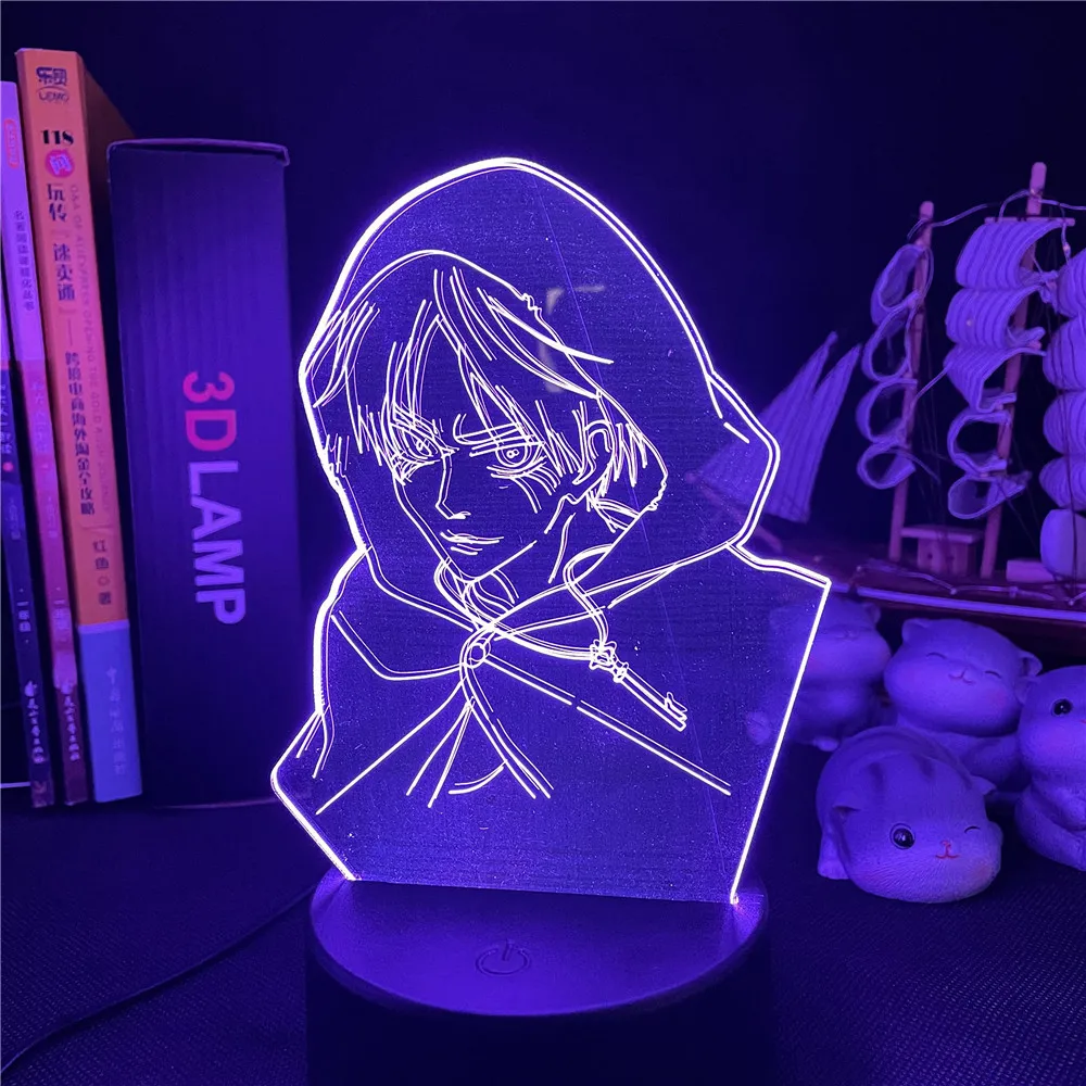 Аниме 3d лампа атака на Титанов Эрена йера для спальни декоративный светильник подарок для детей Атака на Титанов светодиодный ночсветильни... 
Аниме 3d лампа атака на Титанов Эрена йера для спальни декоративный светильник подарок для детей Атака на Титанов светодиодный ночсветильни...