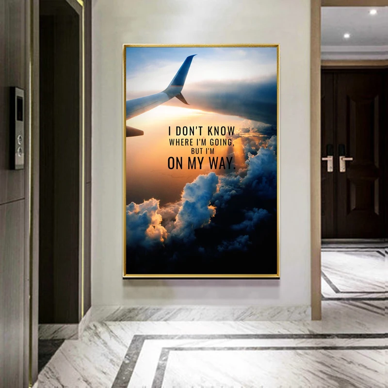 Sky Airplane Landscape Canvas Painting for Living Room Home Wall Decor Art Prints Modern Office Inspiration Decoration Pictures
Sky Airplane Landscape Canvas Painting for Living Room Home Wall Decor Art Prints Modern Office Inspiration Decoration Pictures