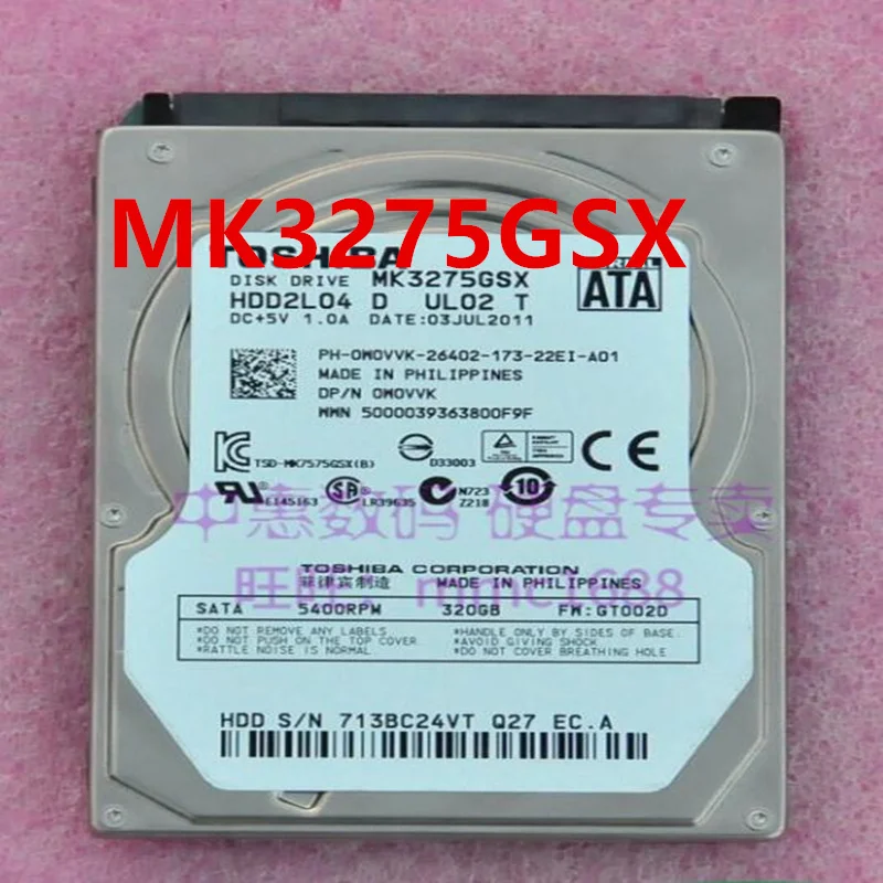 

95% New Original HDD For Toshiba 320GB 2.5" 8MB SATA 5400RPM For Notebook HDD For MK3275GSX