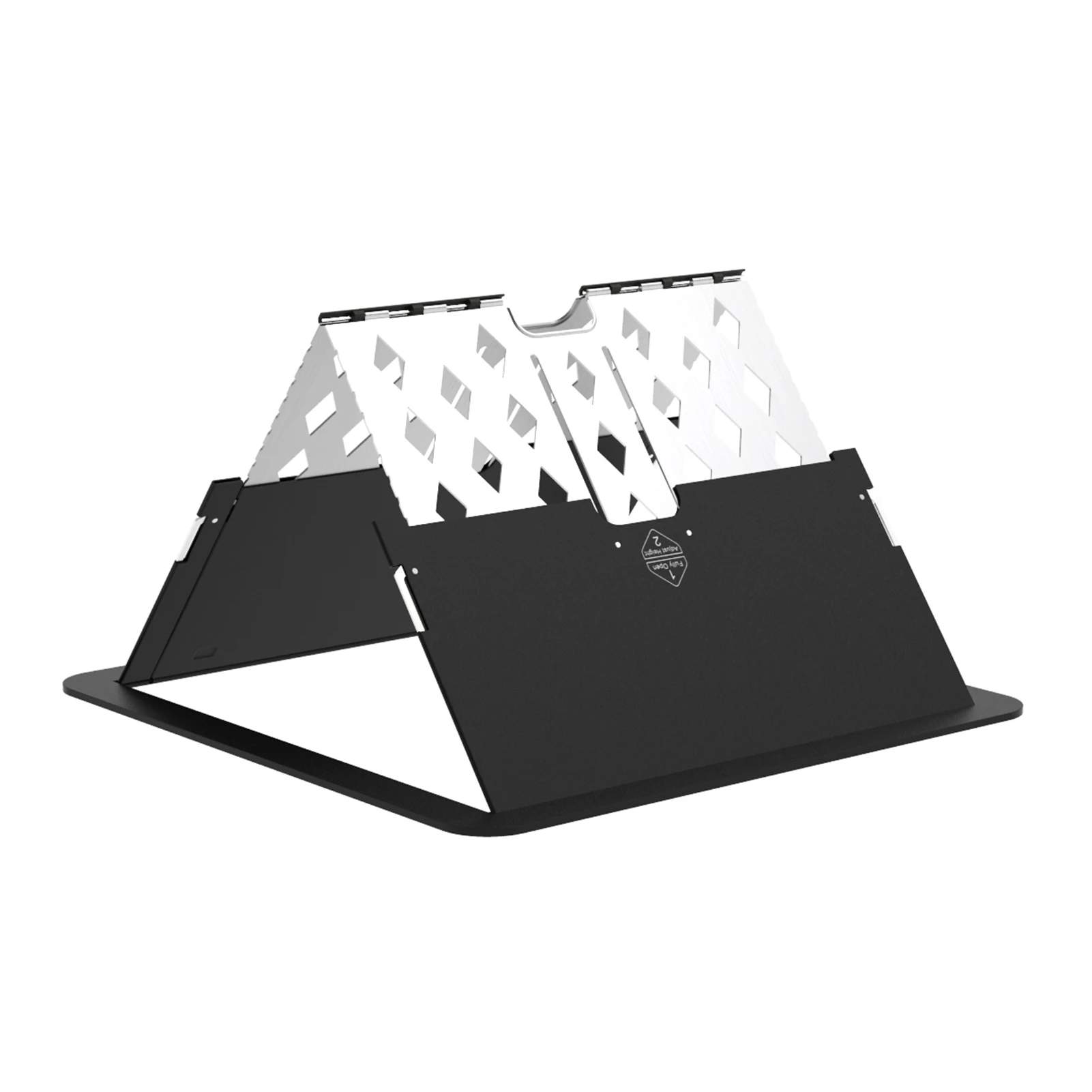 

Ultra Thin Laptop Stand Tabletop Foldable 6 Levels Adjustable Laptop Riser Metal Portable Ventilated Cooling Laptop Stand
