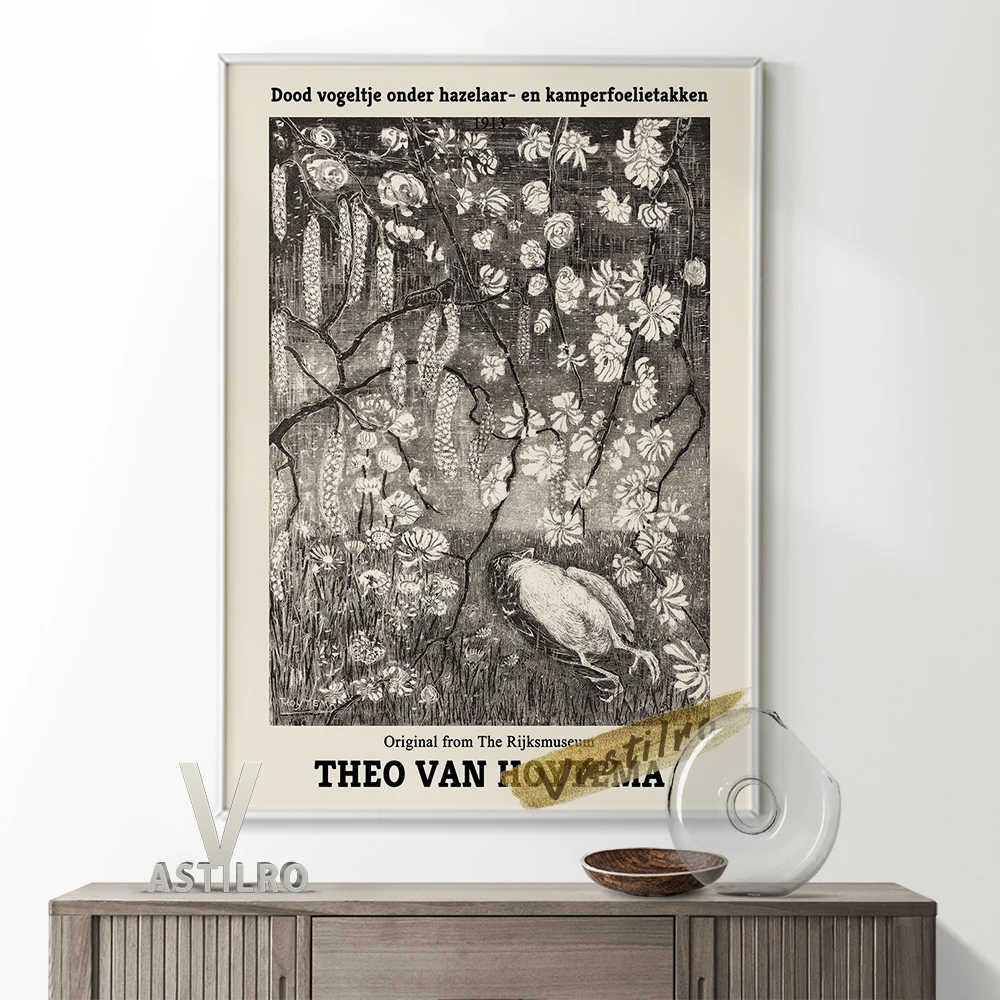 Theo Van Hoytema Exhibition Museum Art Prints Poster Dead Bird Under Hazel And Honeysuckle Branches Wall Picture Home Decor
Theo Van Hoytema Exhibition Museum Art Prints Poster Dead Bird Under Hazel And Honeysuckle Branches Wall Picture Home Decor