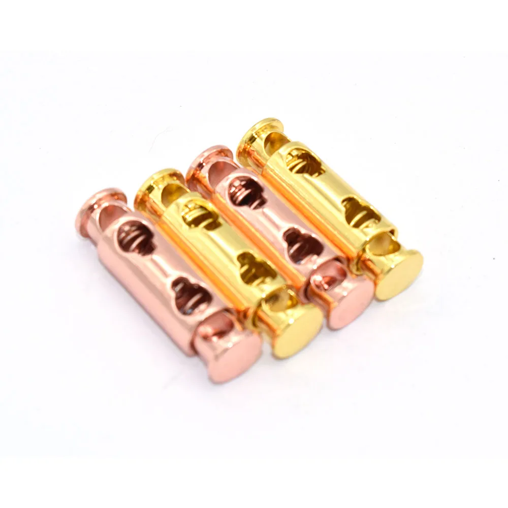 30mm Rose gold Cord Lock Adjuster Elastic Adjuster Cord Lock Stopper Double Hole Round Toggle End toggles for Rope Lock Buckle
30mm Rose gold Cord Lock Adjuster Elastic Adjuster Cord Lock Stopper Double Hole Round Toggle End toggles for Rope Lock Buckle