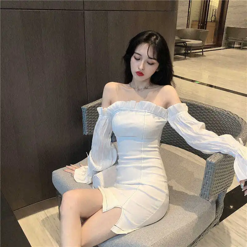 2021 new sexy one word collar dress women dress female summer single breasted Casual women's dress women clothing
2021 new sexy one word collar dress women dress female summer single breasted Casual women's dress women clothing