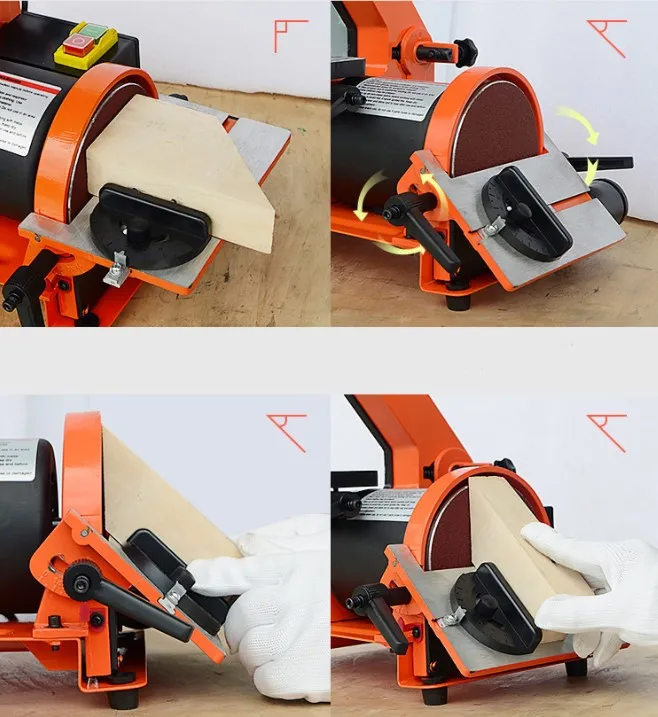 Woodworking belt machine metal grinding and polishing 350W copper motor knife chamfering | Инструменты