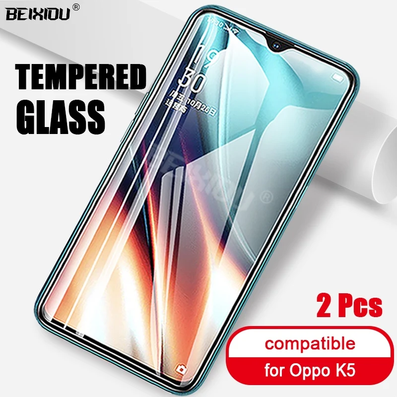 2 PCS Full Tempered Glass For Oppo K5 Screen Protector 2.5D 9h tempered glass on the for Protective Film | Мобильные телефоны и