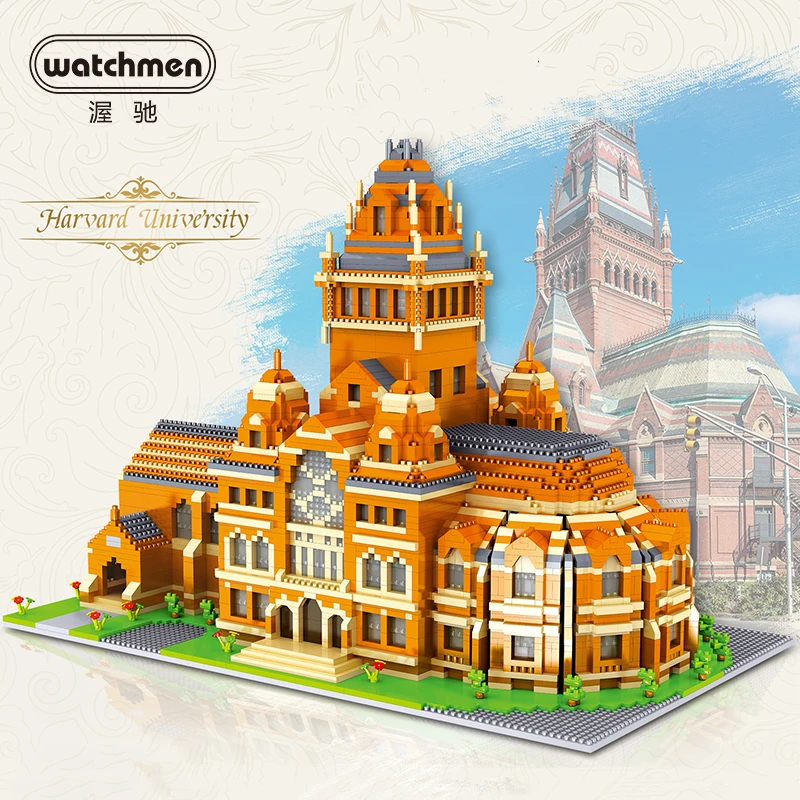World Famous diamond blocks architecture university 3D model building kit micro bricks city moc difficult DIY hobby for adults
World Famous diamond blocks architecture university 3D model building kit micro bricks city moc difficult DIY hobby for adults
