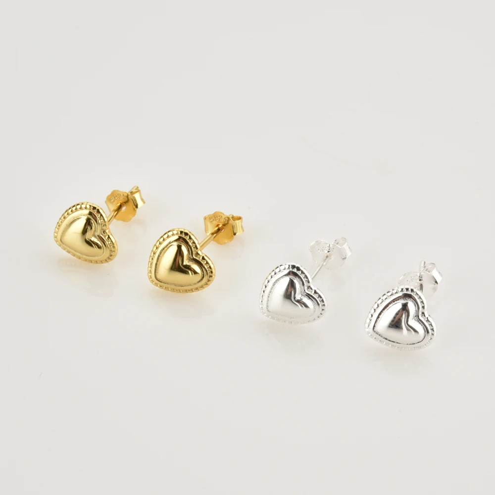Sterling Silver Gold Heart Piercing Stud Earring Rock Punk Wedding Piercing Fashion Jewelry Rock Punk Jewelry 2021
Sterling Silver Gold Heart Piercing Stud Earring Rock Punk Wedding Piercing Fashion Jewelry Rock Punk Jewelry 2021