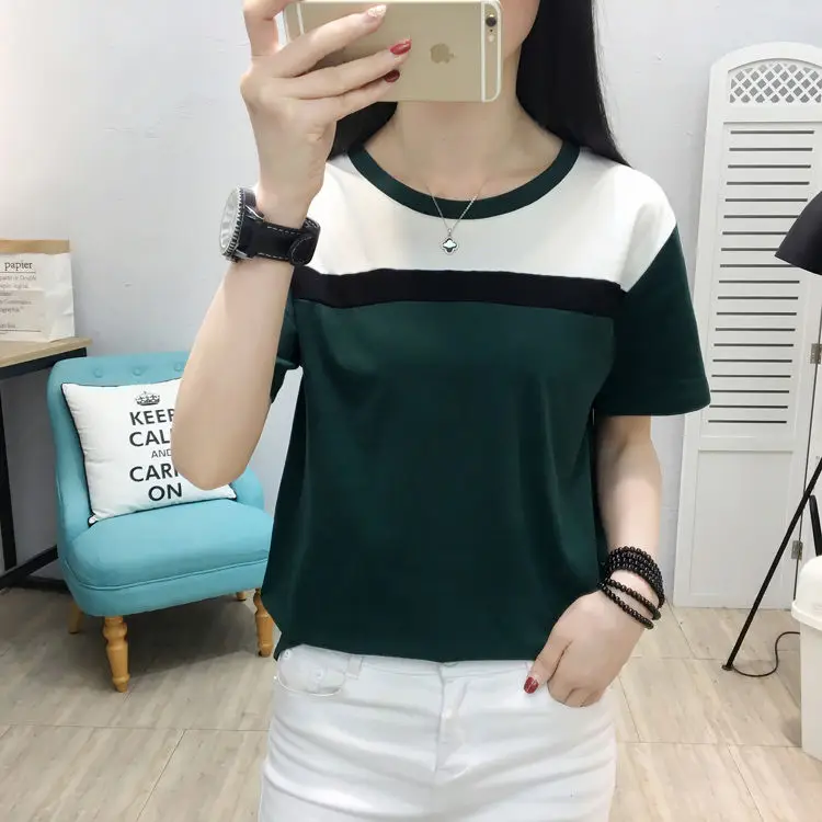 Summer 2021 new top women's short sleeve T-shirt women's loose and versatile fashion clothes women's wear
Summer 2021 new top women's short sleeve T-shirt women's loose and versatile fashion clothes women's wear