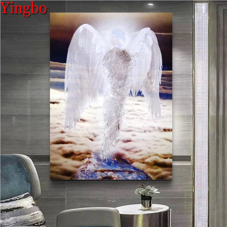 Yingbo Full Square/Round Diamond Painting Mosaic Angel wings 5D DIY Diamond Embroidery Art Kits Rhinestone Decorations Home
Yingbo Full Square/Round Diamond Painting Mosaic Angel wings 5D DIY Diamond Embroidery Art Kits Rhinestone Decorations Home