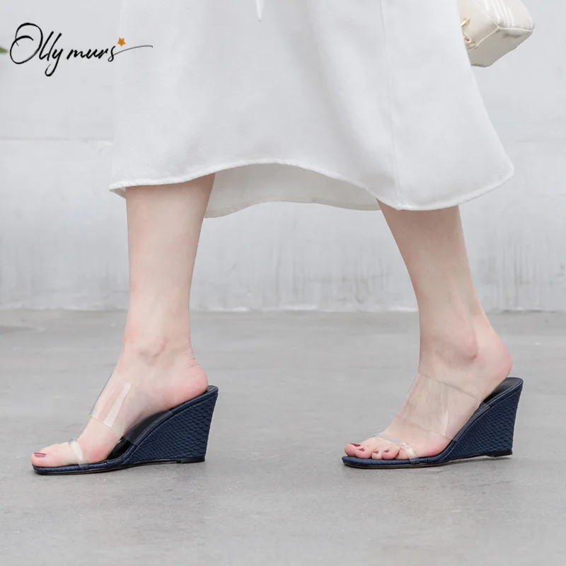 OllyMurs New Fashion Style PVC Women Summer Sandals Open Toe Wedges High Heel Mules Shoes Ladies Sandals Casual Shoes Woman
OllyMurs New Fashion Style PVC Women Summer Sandals Open Toe Wedges High Heel Mules Shoes Ladies Sandals Casual Shoes Woman