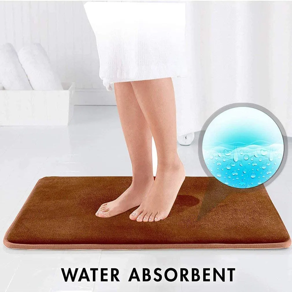 Coral Velvet Bathroom High Quality Non Slip Mat Anti Slip Carpet Mat Sponge Carpet Bathroom Door Water Absorption 
Coral Velvet Bathroom High Quality Non Slip Mat Anti Slip Carpet Mat Sponge Carpet Bathroom Door Water Absorption