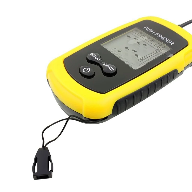100M Depth Portable Fish Finder LCD Sonar Sensor Alarm Transducer Fishfinder
100M Depth Portable Fish Finder LCD Sonar Sensor Alarm Transducer Fishfinder