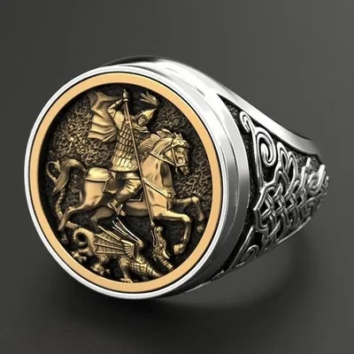 Explosive Hot Selling Men's Ring Men's Domineering Men's Ring Riding on A War Horse
Explosive Hot Selling Men's Ring Men's Domineering Men's Ring Riding on A War Horse