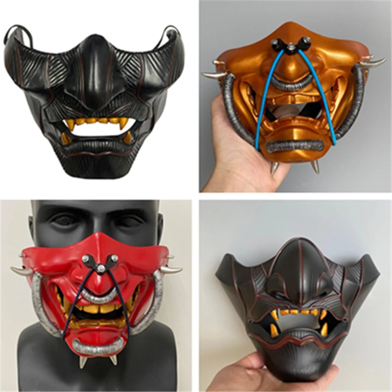 Японская Маска ужаса праджна для Хэллоуина, фестиваля призраков, реквизит для косплея, аксессуары, маска на половину лица из смолы, подарок
Японская Маска ужаса праджна для Хэллоуина, фестиваля призраков, реквизит для косплея, аксессуары, маска на половину лица из смолы, подарок
