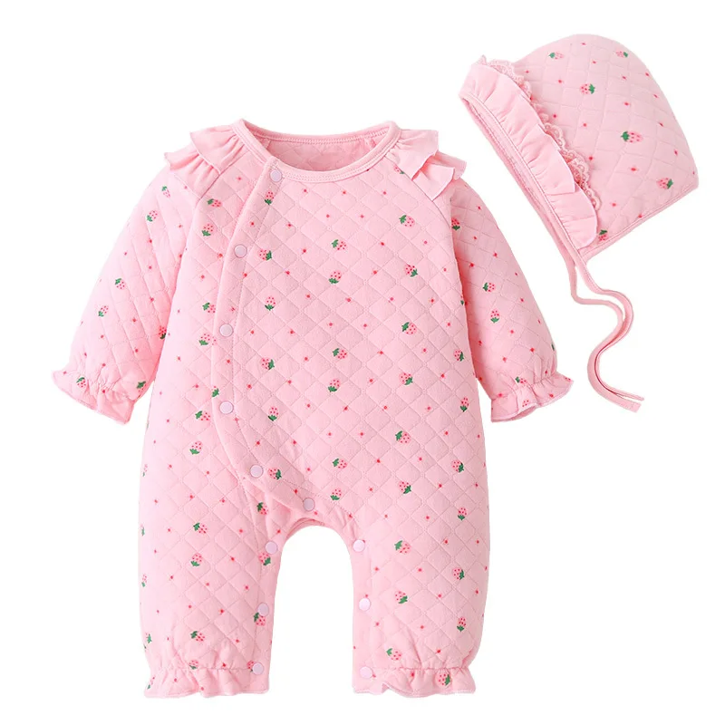 Cute Newborn Clothes Baby Girl Rompers White Pink Strawberry Print Pattern Baby Clothes 0-18 Months 2021
Cute Newborn Clothes Baby Girl Rompers White Pink Strawberry Print Pattern Baby Clothes 0-18 Months 2021