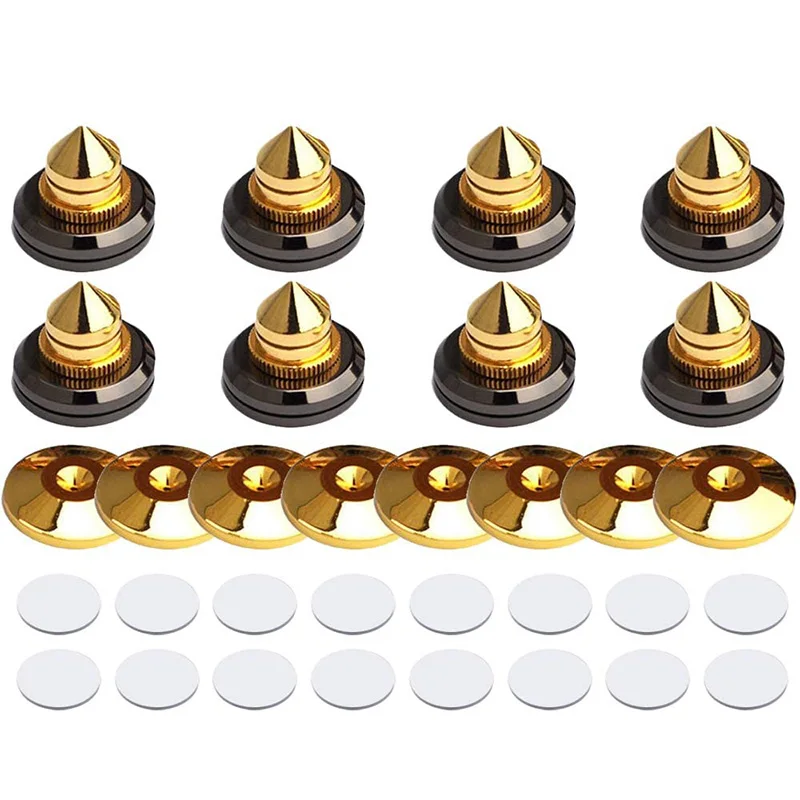 8 Set Golden-Plated Speaker Spikes, Speaker Stands CD Audio Subwoofer Amplifier Turntable Isolation Feet
8 Set Golden-Plated Speaker Spikes, Speaker Stands CD Audio Subwoofer Amplifier Turntable Isolation Feet