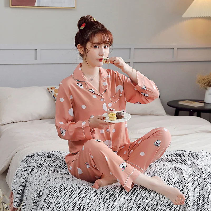New Cotton Silk Pajamas Women's Suit Thin Cotton Pajamas Sexy Pajamas Sleep Wear Bedroom Set Cotton Pajama
New Cotton Silk Pajamas Women's Suit Thin Cotton Pajamas Sexy Pajamas Sleep Wear Bedroom Set Cotton Pajama