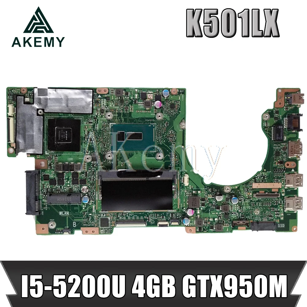 Akemy K501LX для Asus K501LN K501LB A501L K501L V505L Laotop материнская плата K501LX материнская плата с I5-5200U 4 Гб RAM GTX950M
Akemy K501LX для Asus K501LN K501LB A501L K501L V505L Laotop материнская плата K501LX материнская плата с I5-5200U 4 Гб RAM GTX950M