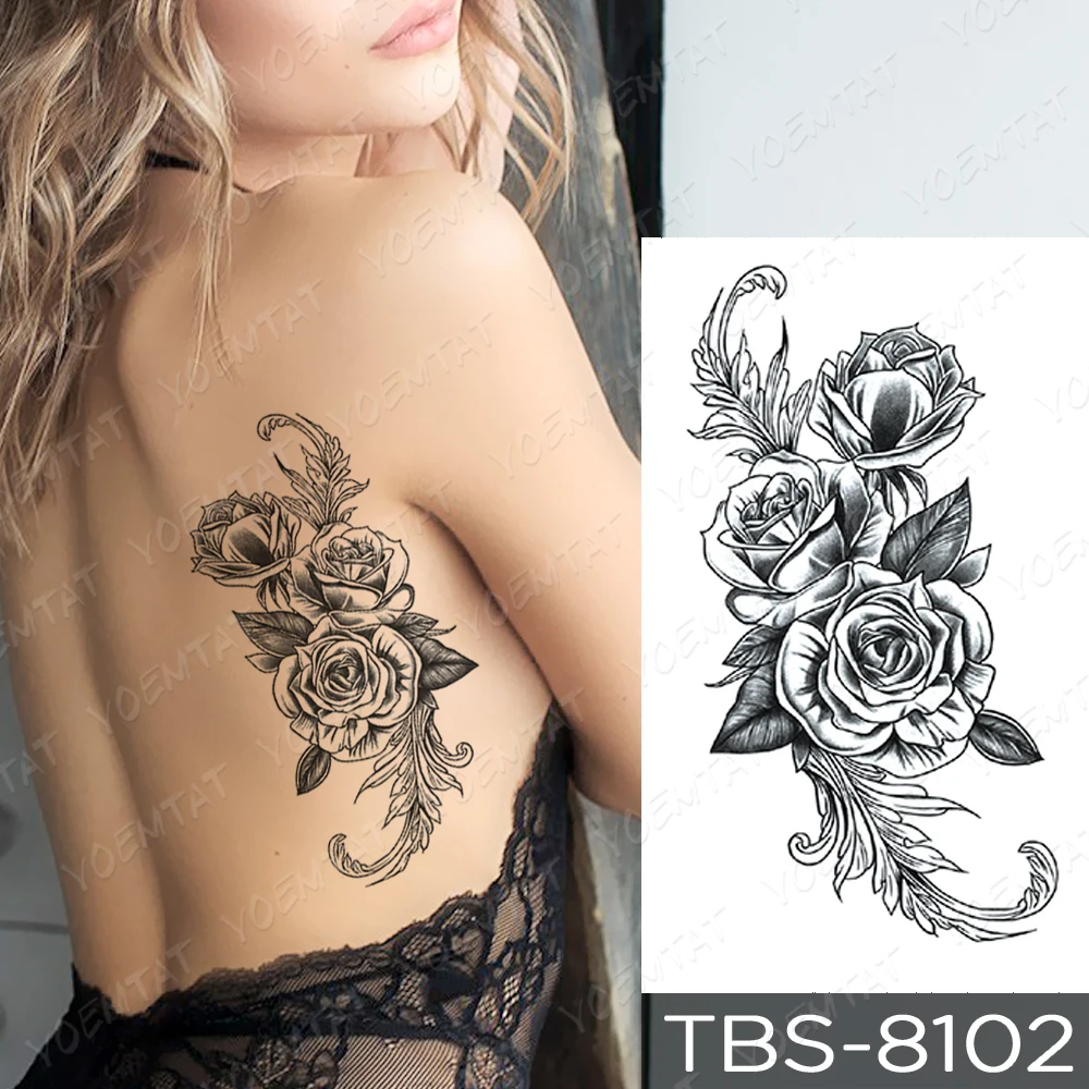Flower Rose Peony Lace Skull Flash Tattoos Waterproof Temporary Tattoo Sticker Snake Leaf Body Art Arm Fake Tatoo Women Men
Flower Rose Peony Lace Skull Flash Tattoos Waterproof Temporary Tattoo Sticker Snake Leaf Body Art Arm Fake Tatoo Women Men