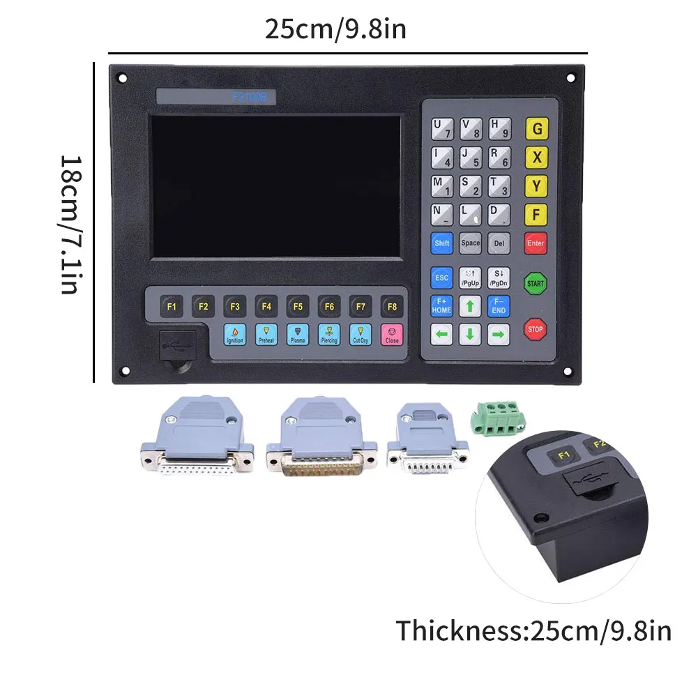 CNC Controller Flame Plasma Engraving Milling Machine Control System F2100b 2-Axis Equipment Metal Plasma Cutter Controller New
CNC Controller Flame Plasma Engraving Milling Machine Control System F2100b 2-Axis Equipment Metal Plasma Cutter Controller New