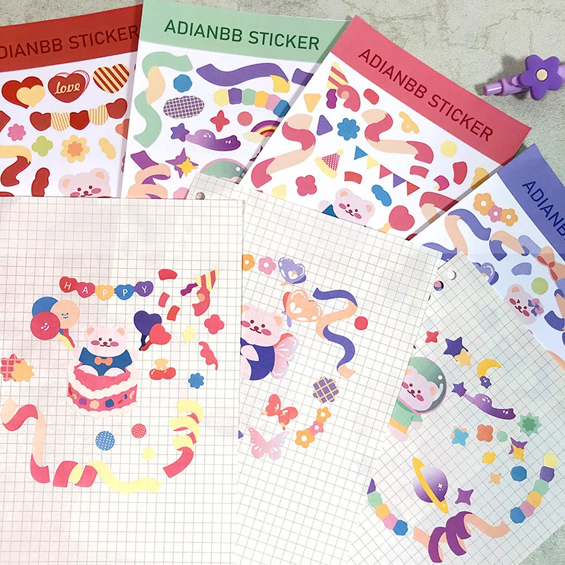 Korean Ins Color Silk Ribbons Colored Ribbons Stickers DIY Scrapbooking Photo Diary Small Card Stationery Decorative Stickers
Korean Ins Color Silk Ribbons Colored Ribbons Stickers DIY Scrapbooking Photo Diary Small Card Stationery Decorative Stickers