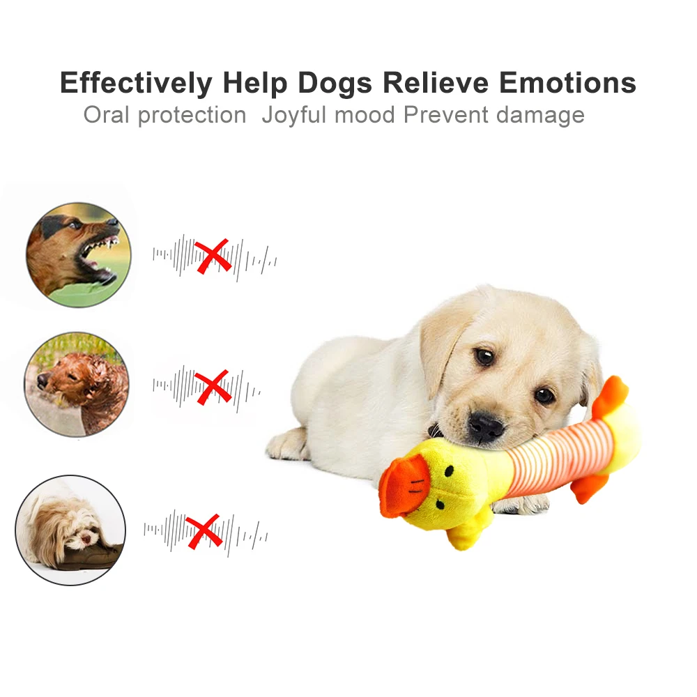 Pet Dog Cat Plush Squeak Sound Dog Toys Pet Puppy Chew Squeaker Squeaky Plush Sound Duck Pig & Elephant Toys