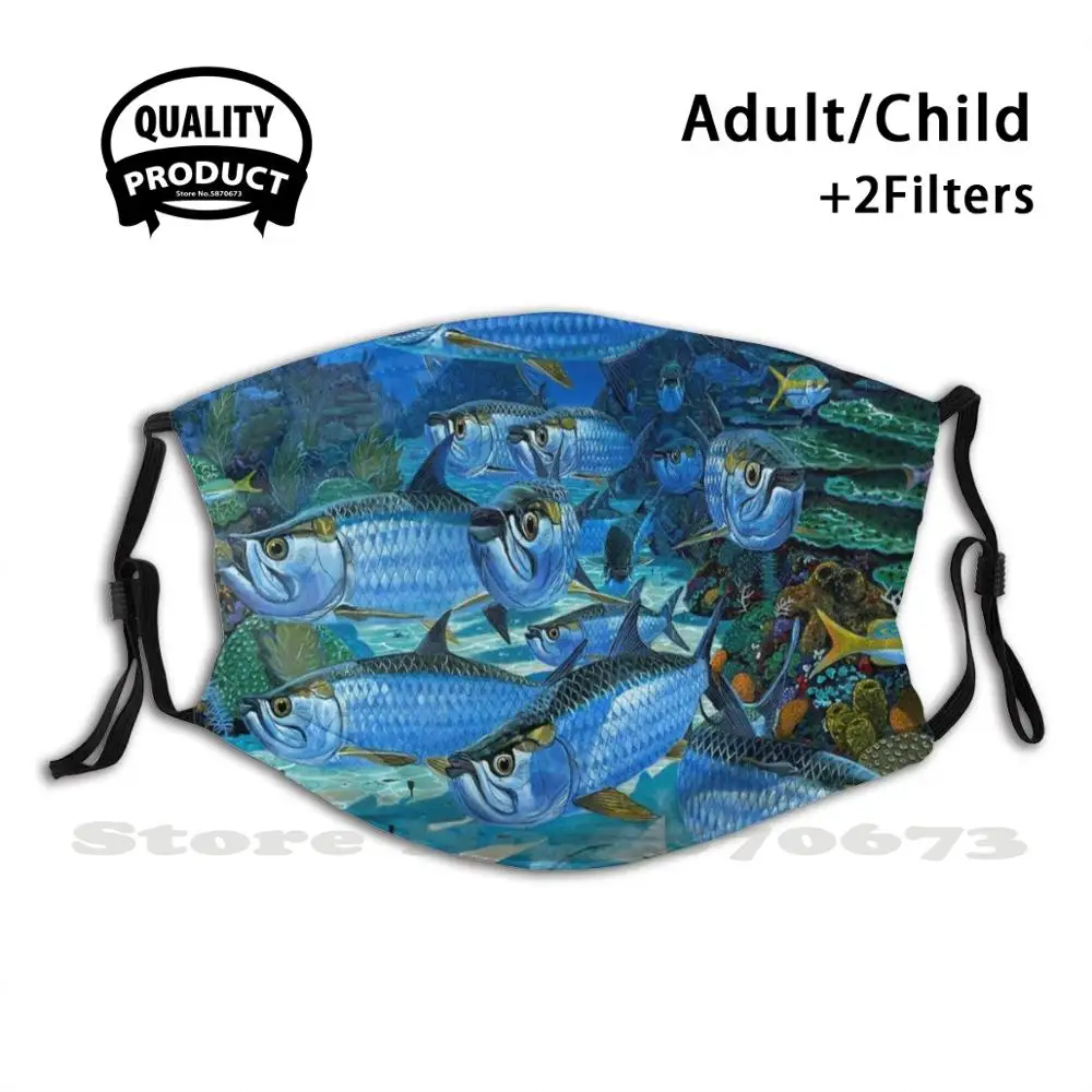 Tarpon Alley Fashion Protective Masks Tarpon Gamefish Sportfishing Fishing Carey Chen Carey Chen Art Scuba Fish Caribbean Reef
Tarpon Alley Fashion Protective Masks Tarpon Gamefish Sportfishing Fishing Carey Chen Carey Chen Art Scuba Fish Caribbean Reef